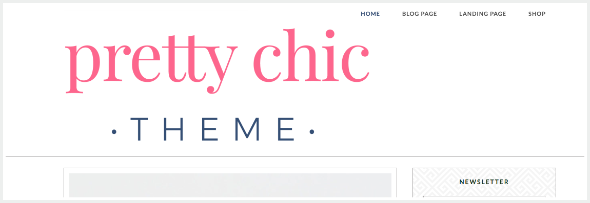Create a larger header in the Pretty Chic WordPress theme by Pretty Darn Cute Design