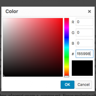 How to change Text color within a WordPress post or page