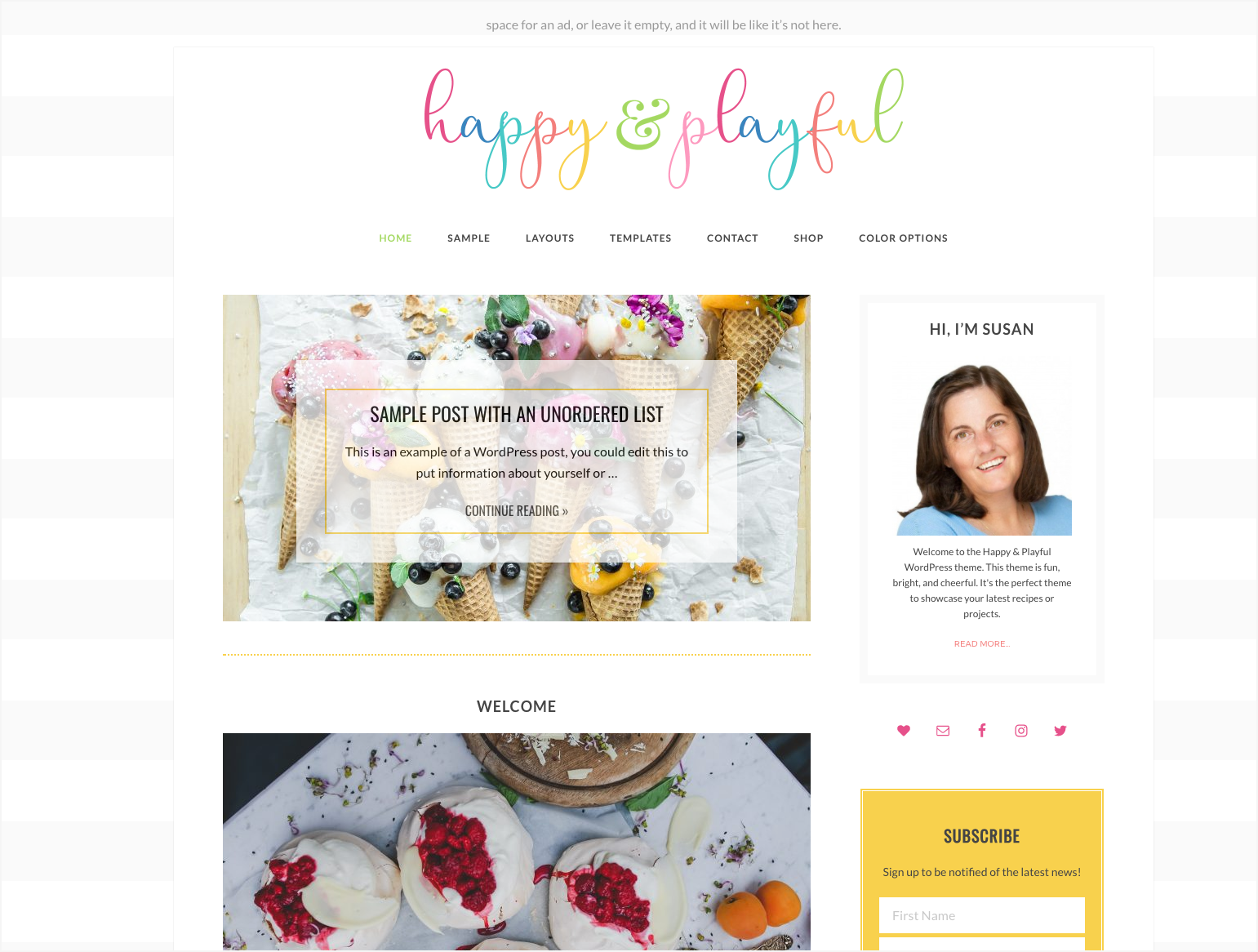Introducing Happy & Playful … the perfect theme for the female entrepreneur 