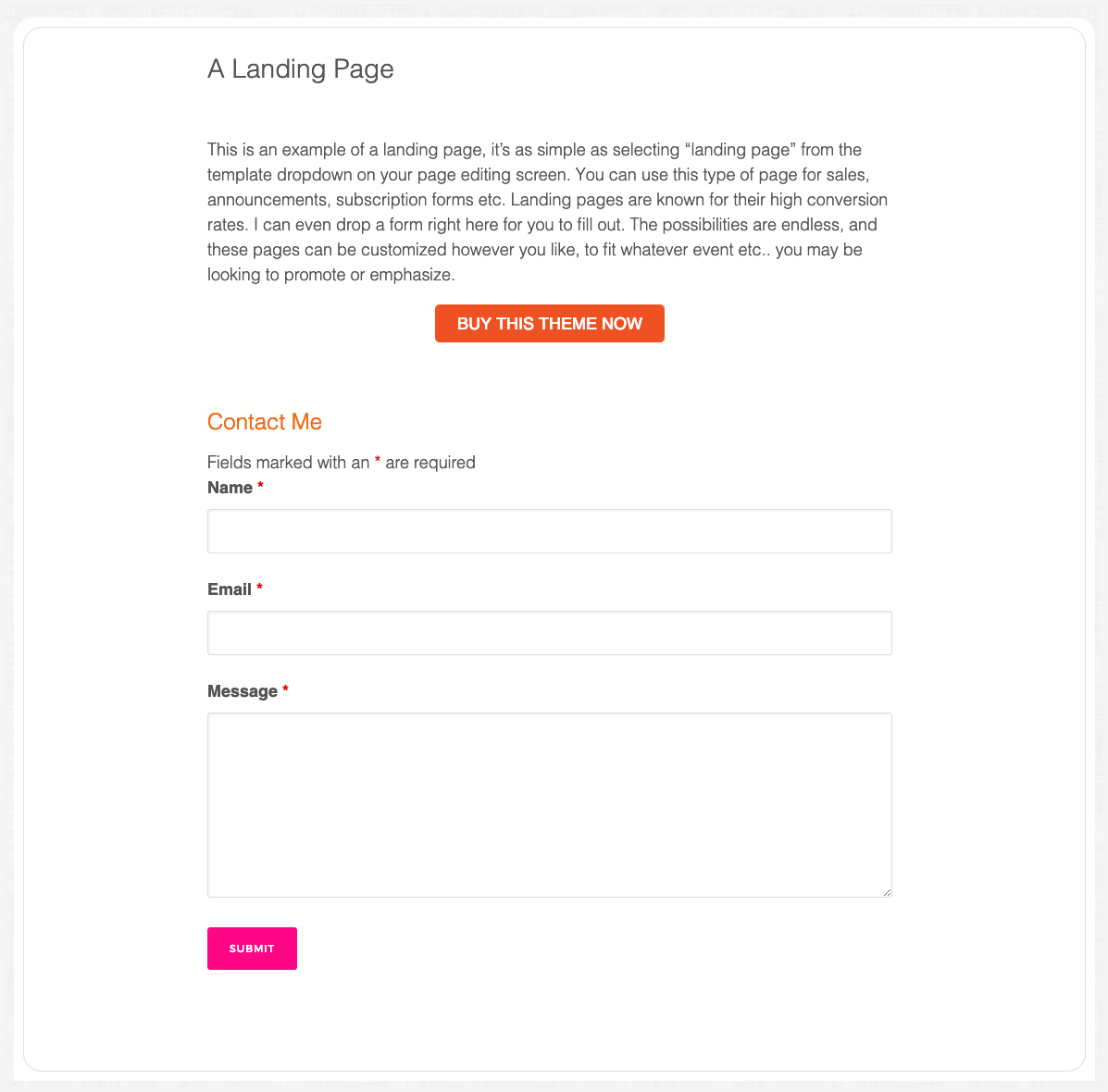 Add Landing Page to Modern Blogger Pro Theme